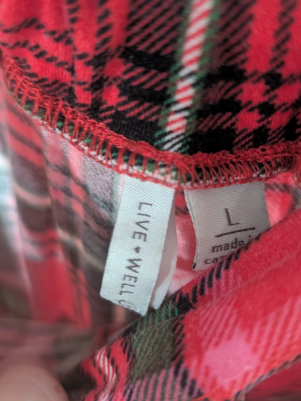 Women's Red Plaid Two-Piece Pajama Set with Hoodie
